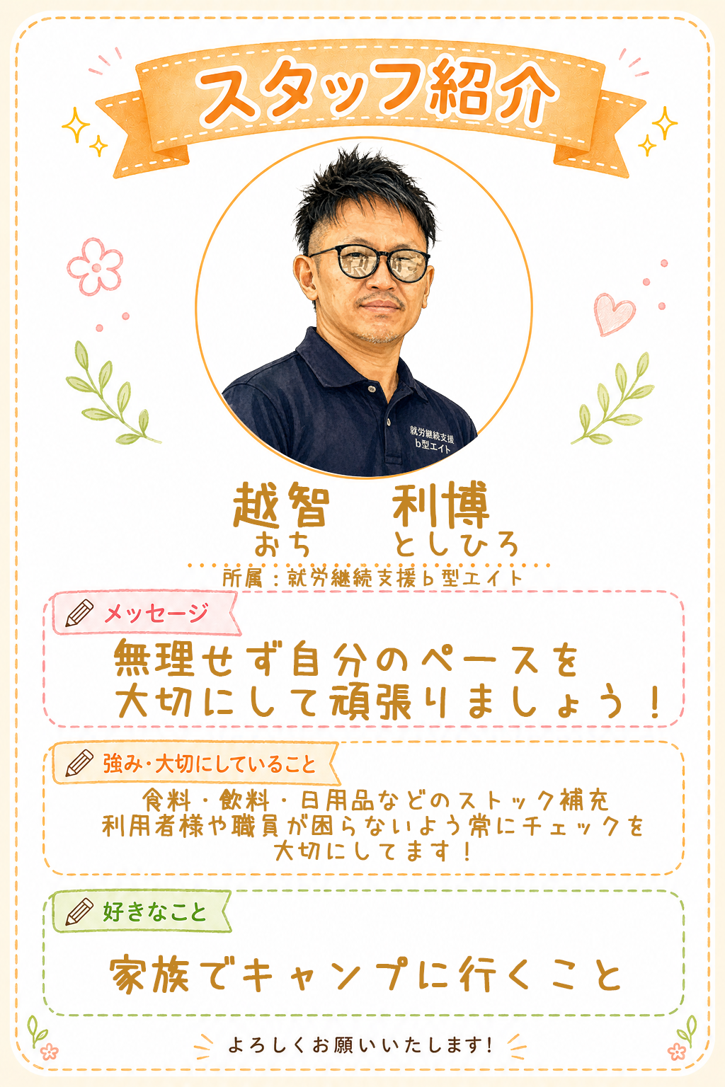 越智利博のプロフィール